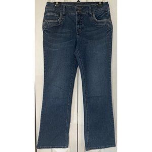 Cato Premium Bootcut Denim Jeans Mid Rise Women's 10P (32X30) Cotton Blend